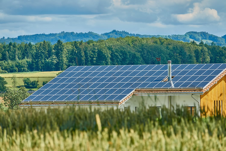 Photo de capteurs solaires.